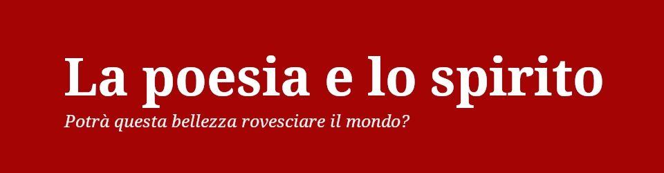 La poesia e lo spirito